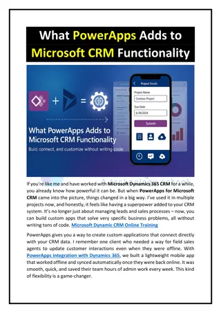 Microsoft Dynamics 365 CRM Training CRM Online Training