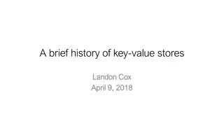 A Brief History of Key-Value Stores and Data Independence