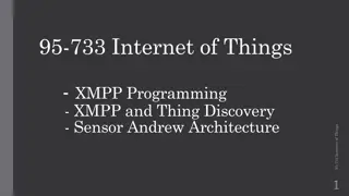 Understanding XMPP Programming for Internet of Things Applications