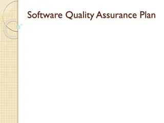 Developing and Implementing a Software Quality Assurance Plan