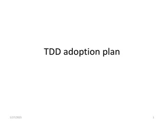 TDD Adoption Plan and Strategies for Successful Implementation
