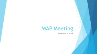 Insights from WAP Meeting & ACSI Survey Results - November 7, 2019