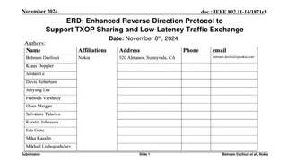 Enhanced Reverse Direction Protocol for Low-Latency Traffic Exchange