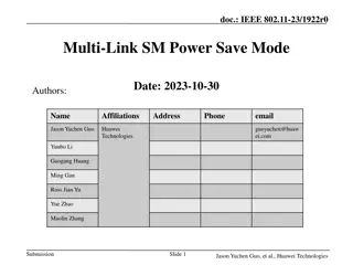 Enhancing Power Efficiency in IEEE 802.11 Multi-Link SM Mode