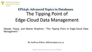 Edge-Cloud Data Management: The Tipping Point