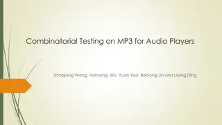 Combinatorial Testing on MP3 for Audio Players Study