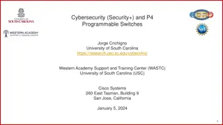 Cybersecurity Fundamentals Lab Series and P4 Programmable Switches Overview