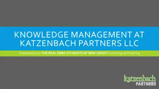 Key Elements of Knowledge Management Strategy at Katzenbach Partners LLC