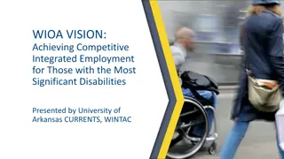 Achieving Competitive Integrated Employment for Individuals with Disabilities