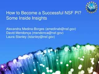 Insights on Becoming a Successful NSF PI