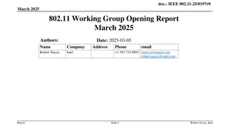 IEEE 802.11 Working Group March 2025 Opening Report