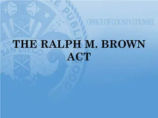 Understanding the Ralph M. Brown Act and Its Implications