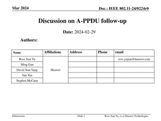 Discussion on A-PPDU Follow-up in IEEE 802.11-24/0224r0