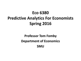 Predictive Analytics for Economists: Building Regression Models with Data Mining Techniques