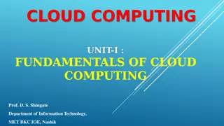 Understanding Cloud Computing Basics and Terminology