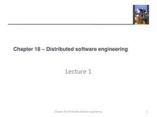 Understanding Distributed Software Engineering in Enterprise Systems
