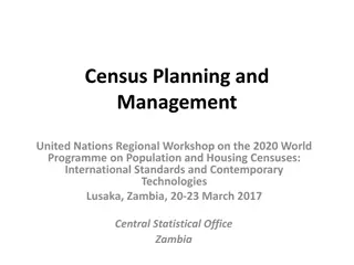 Census Planning and Management in Zambia: Insights and Organizational Structure