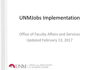 UNMJobs Implementation Update and Important Dates