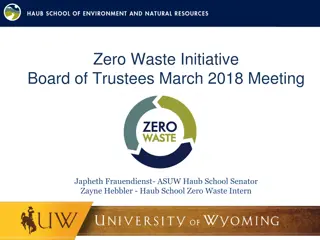 UW Zero Waste Initiative Board of Trustees Meeting Recap