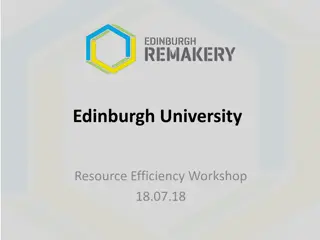 Edinburgh University Resource Efficiency Workshop and Remakery Highlights