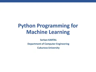 Python Programming for Machine Learning: Program Organization and Functions Overview