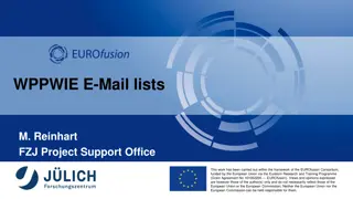 EUROfusion E-Mail Lists Management and Subscriptions Guide