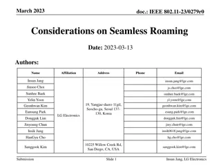 Considerations for Achieving Seamless Roaming in IEEE 802.11 Networks