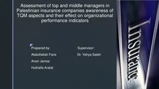Assessment of TQM Awareness Among Top and Middle Managers in Palestinian Insurance Companies