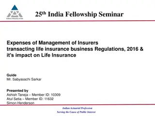 Impact of 2016 Life Insurance Regulations on Management of Insurers