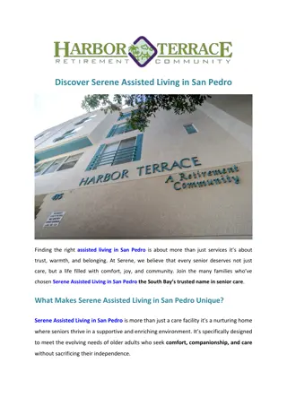 Discover Serene Assisted Living in San Pedro