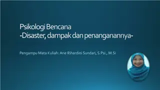 Understanding Disaster Psychology and Management in Indonesia