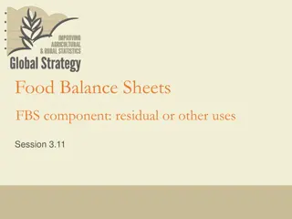 Understanding Residual or Other Uses in Food Balance Sheets