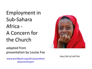 Youth Employment Challenges in Sub-Saharan Africa
