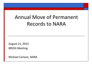 Manage Annual Records Transfer to NARA Efficiently