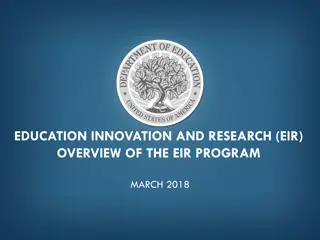 Innovative Education Research Program Overview 2018