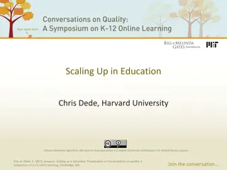 Scaling Up in Education: Challenges and Strategies