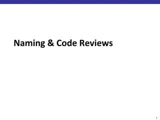 Effective Naming and Code Review Techniques