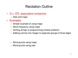 C++ STL: Maps, Sets, and Multimaps - Examples and Usage Overview