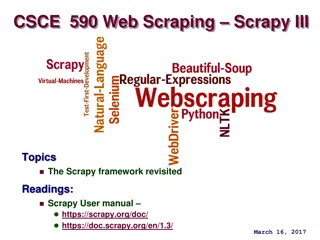 Web Scraping with Scrapy - Advanced Techniques and Best Practices