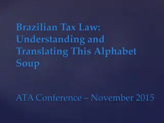 Brazilian Tax Law: Key Concepts and Types of Taxes
