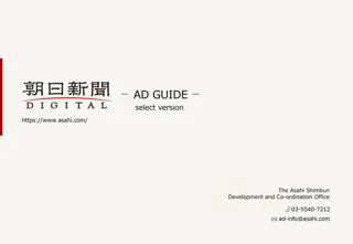 Ad Guide and Ad Space Specifications for Asahi Shimbun Marketing
