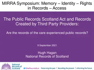 Public Records and Memory Rights in Scotland