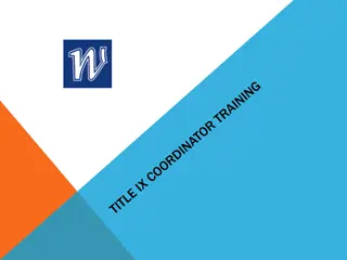 Understanding Title IX: Sexual Harassment, Equal Opportunity, and Grievance Process