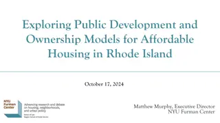 Exploring Public Development and Ownership Models for Affordable Housing in Rhode Island