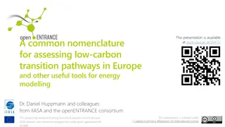 Tools for Energy Modelling Transition Pathways in Europe