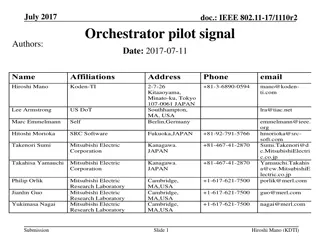 Orchestrator Pilot Signal Mechanism for Improved Spectrum Sharing