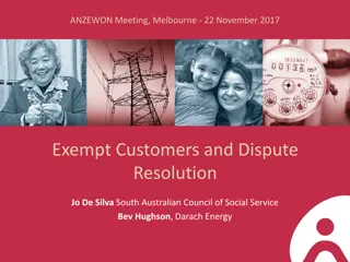 Insightful Analysis on Exempt Customers and Dispute Resolution in Energy Sector
