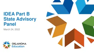 State Advisory Panel for IDEA Part B Grants Meeting Summary