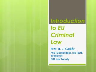 Development and Evolution of EU Criminal Law: A Historical Overview