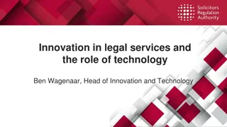 Innovation in Legal Services and Technology Role: Research Insights